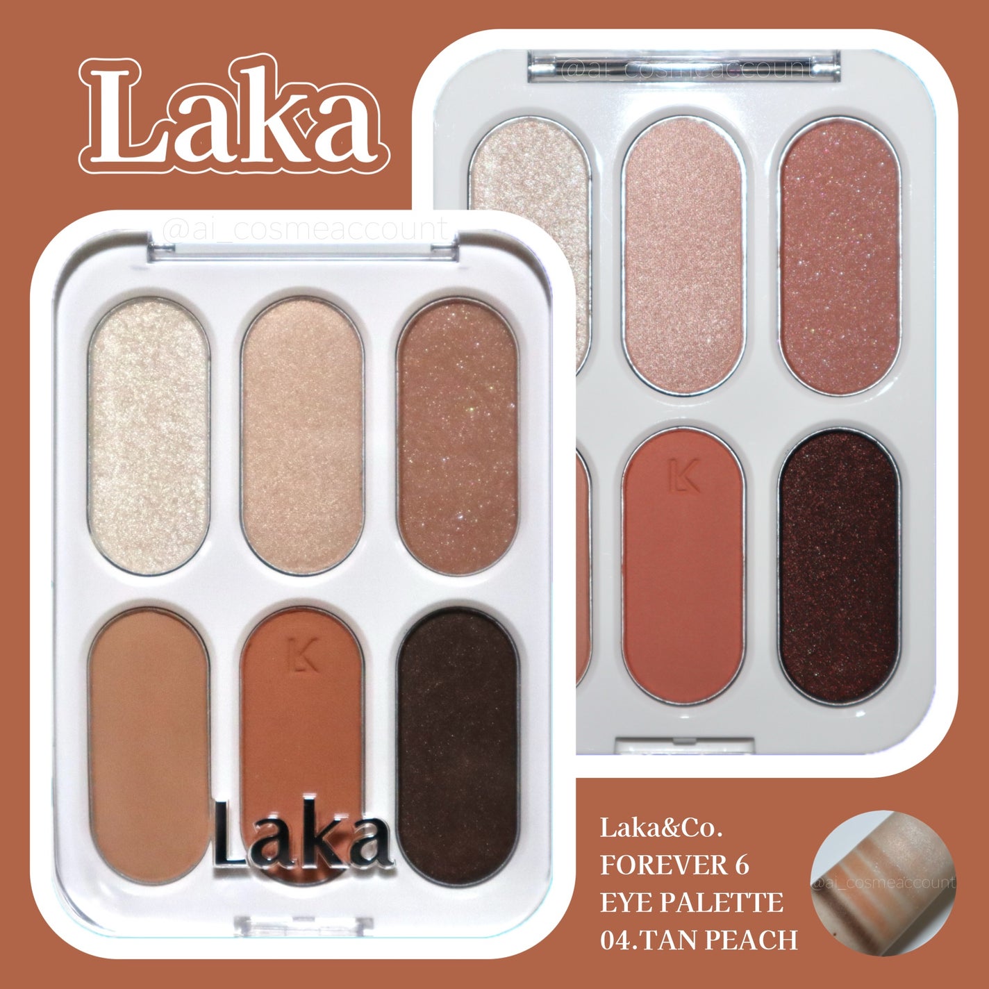 フォーエバー6アイパレット/Laka/アイシャドウパレットを使ったクチコミ(1枚目)