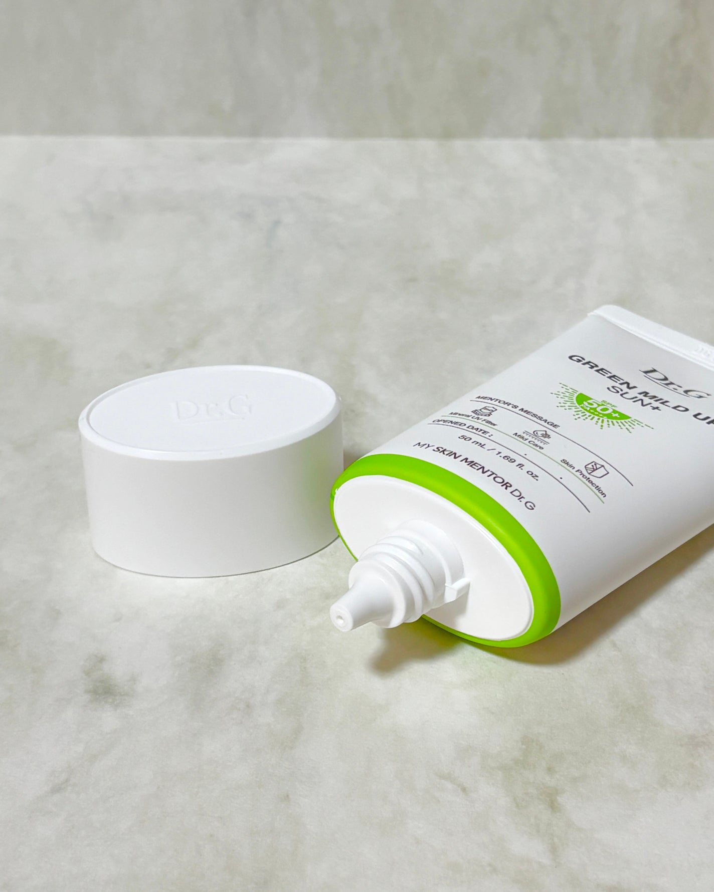 グリーンマイルドアップサンプラス/Dr.G/日焼け止めクリームを使ったクチコミ(2枚目)