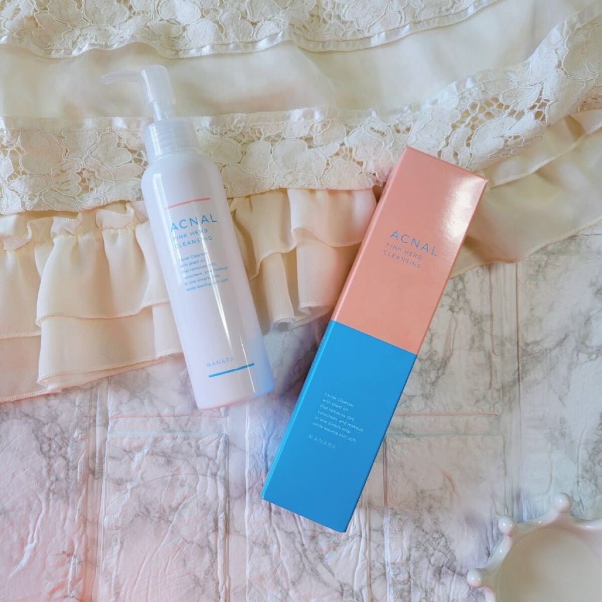 ピンクハーブクレンジング/ACNAL/オイルクレンジングを使ったクチコミ(1枚目)