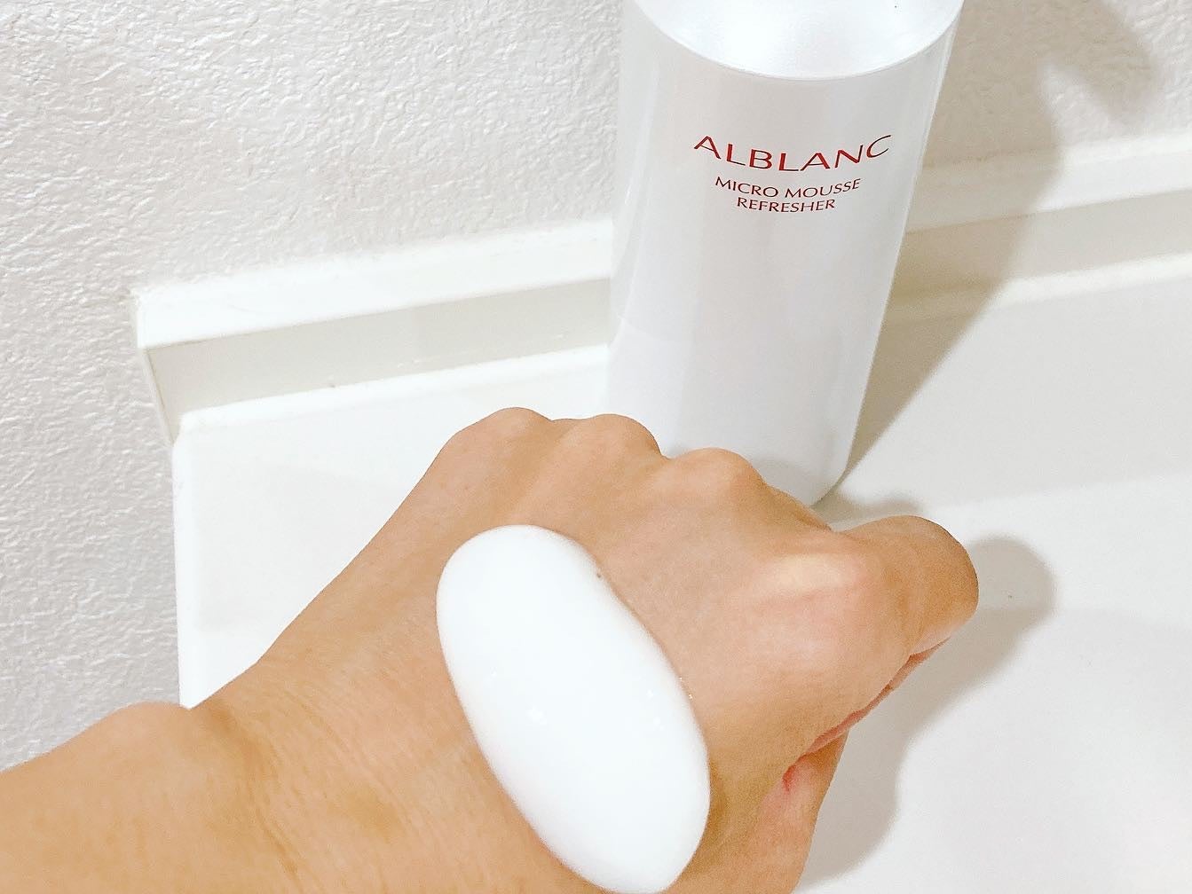 マイクロムース リフレッシャー/ALBLANC/泡洗顔を使ったクチコミ(4枚目)