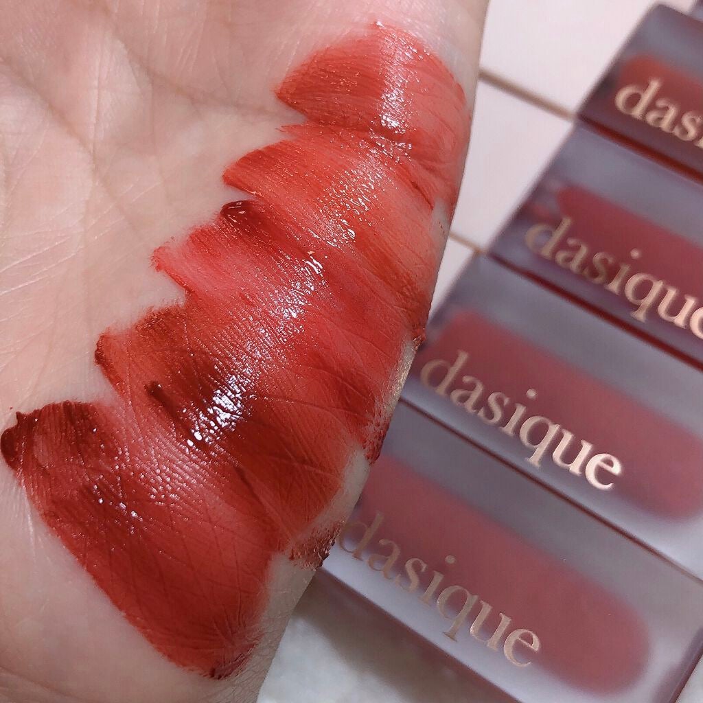 ブラーベルベットティント/dasique/リップティントを使ったクチコミ(4枚目)