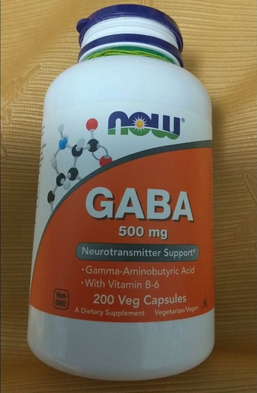 Now Foods GABAのクチコミ「新しいボトル購入したので投稿です❗️
忙しい日々のイライラ対策にGABA
仕事に追われて忙しい.....」（1枚目）