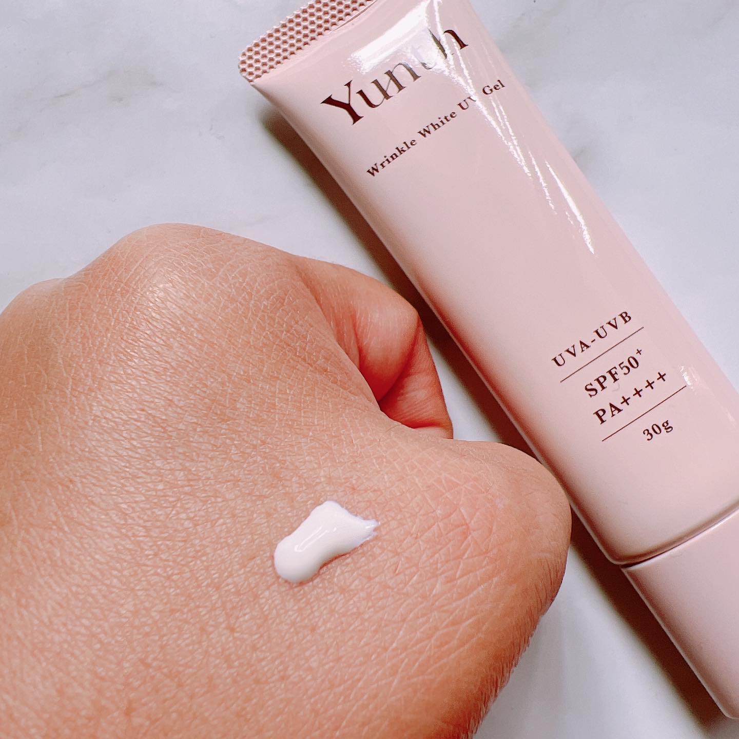 リンクル美白UVジェル /Yunth/日焼け止め・UVケアを使ったクチコミ（2枚目）
