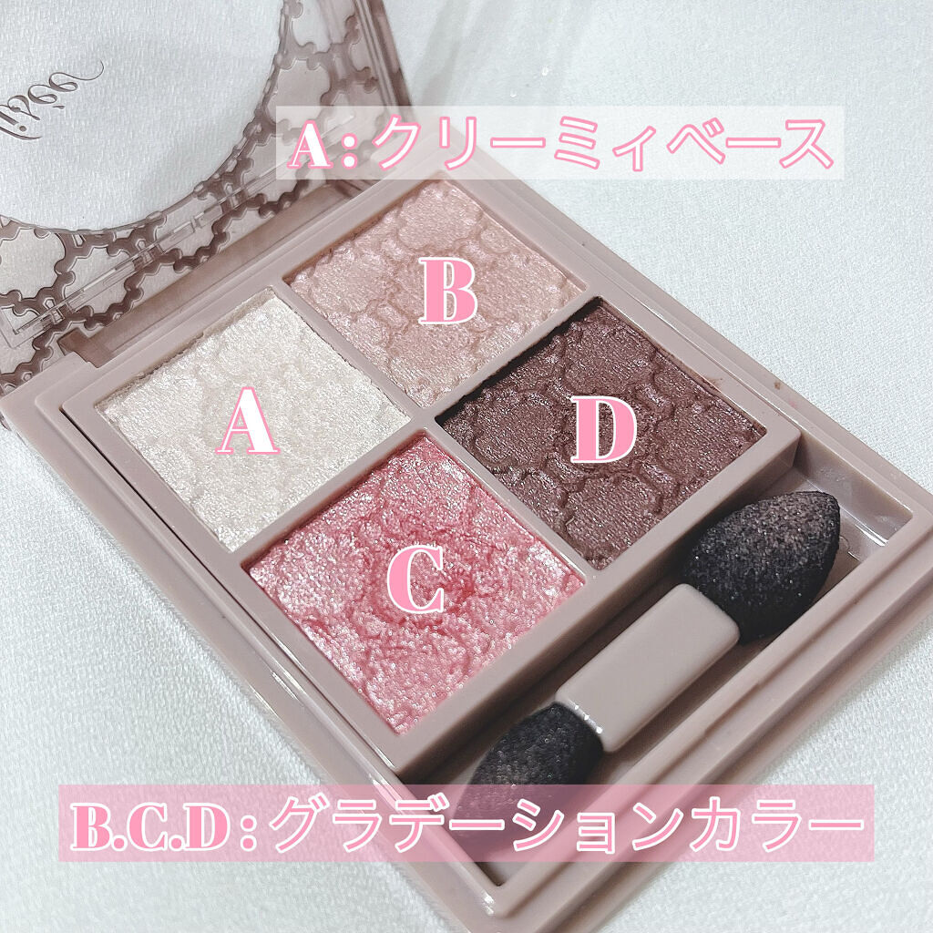 グロッシーリッチ アイズ N/Visée/アイシャドウパレットを使ったクチコミ（2枚目）