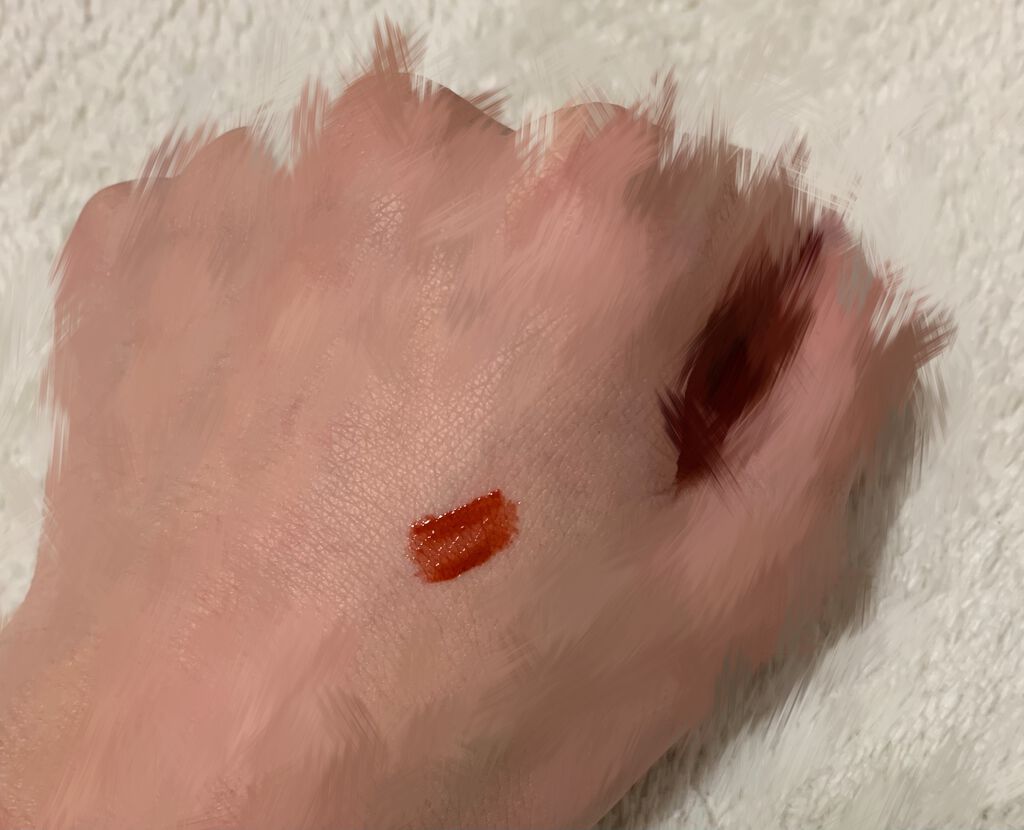 ジューシーラスティングティント/rom&nd/リップティントを使ったクチコミ（2枚目）