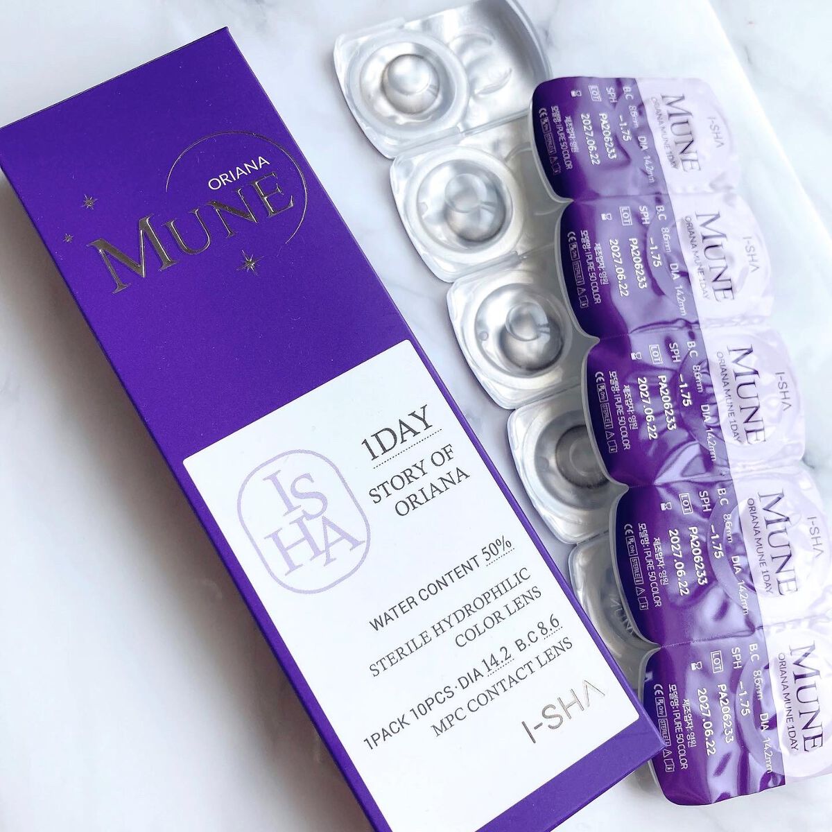 i-sha Oriana/蜜のレンズ/カラーコンタクトレンズを使ったクチコミ(5枚目)