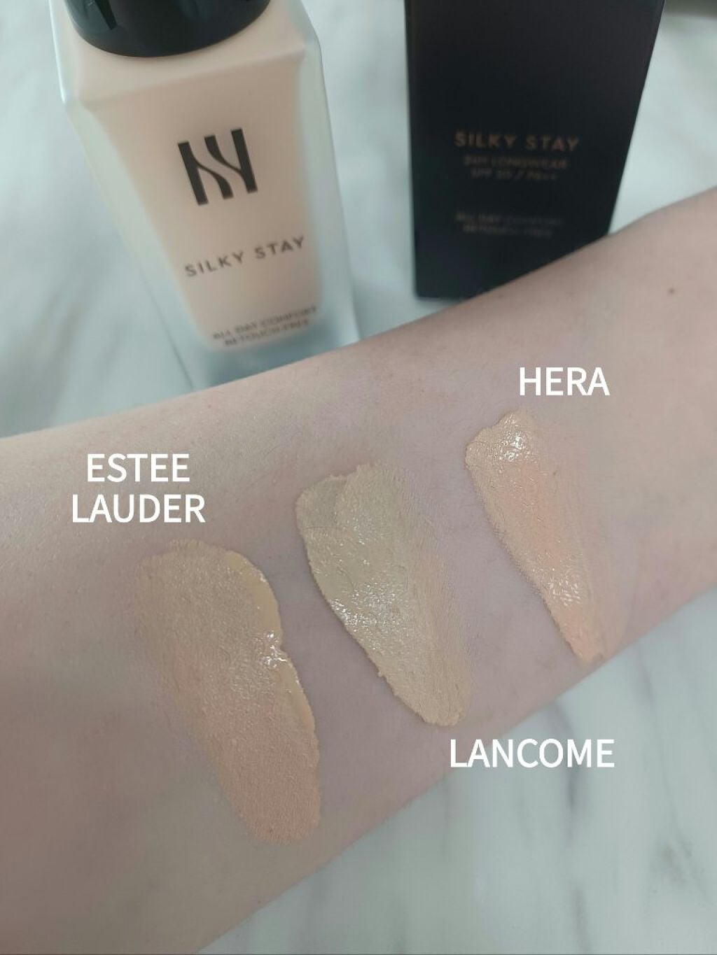 シルキーステイファンデーション/HERA/リキッドファンデーションを使ったクチコミ(4枚目)