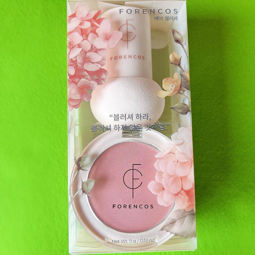 ベアブラッシャー パフ付き 05 ラブローン/フォレンコス/パウダーチークを使ったクチコミ（3枚目）