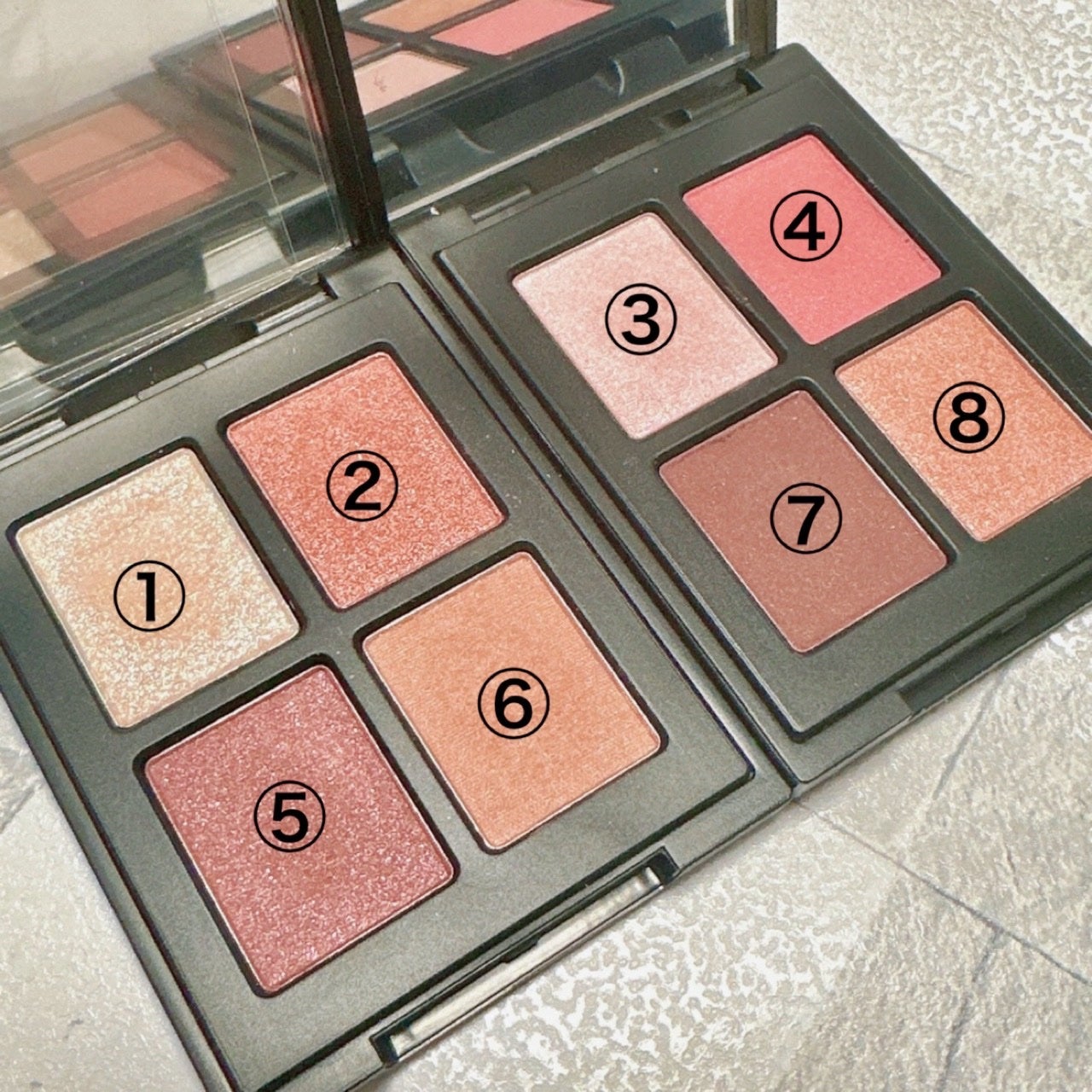 エトワルローズ 4色アイシャドウ/Étoile Rose/アイシャドウパレットを使ったクチコミ(4枚目)