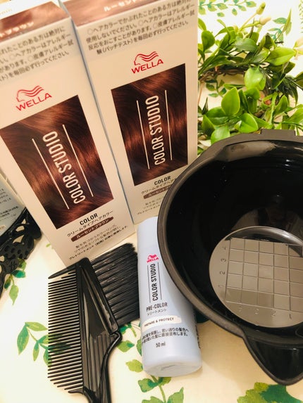ウエラ カラースタジオ クリームタイプヘアカラー/ウエラ/ヘアカラーを使ったクチコミ(1枚目)
