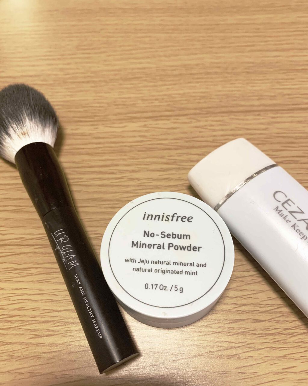 UR GLAM　POWDER BRUSH/U R GLAM/メイクブラシを使ったクチコミ（1枚目）