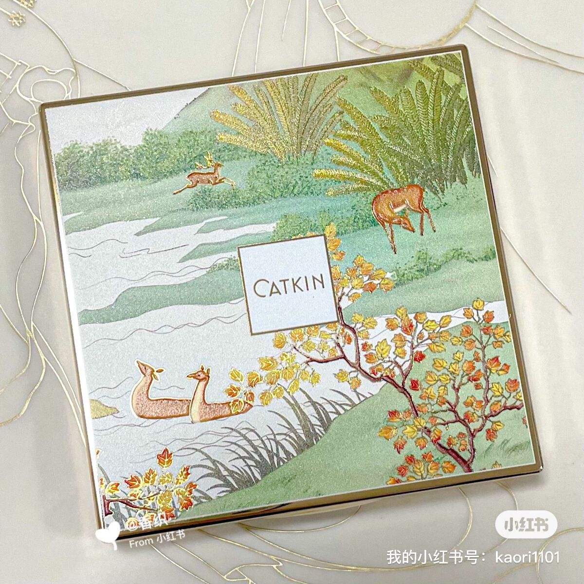 長相思シリーズ 9色アイシャドウパレット/CATKIN/アイシャドウパレットを使ったクチコミ(3枚目)