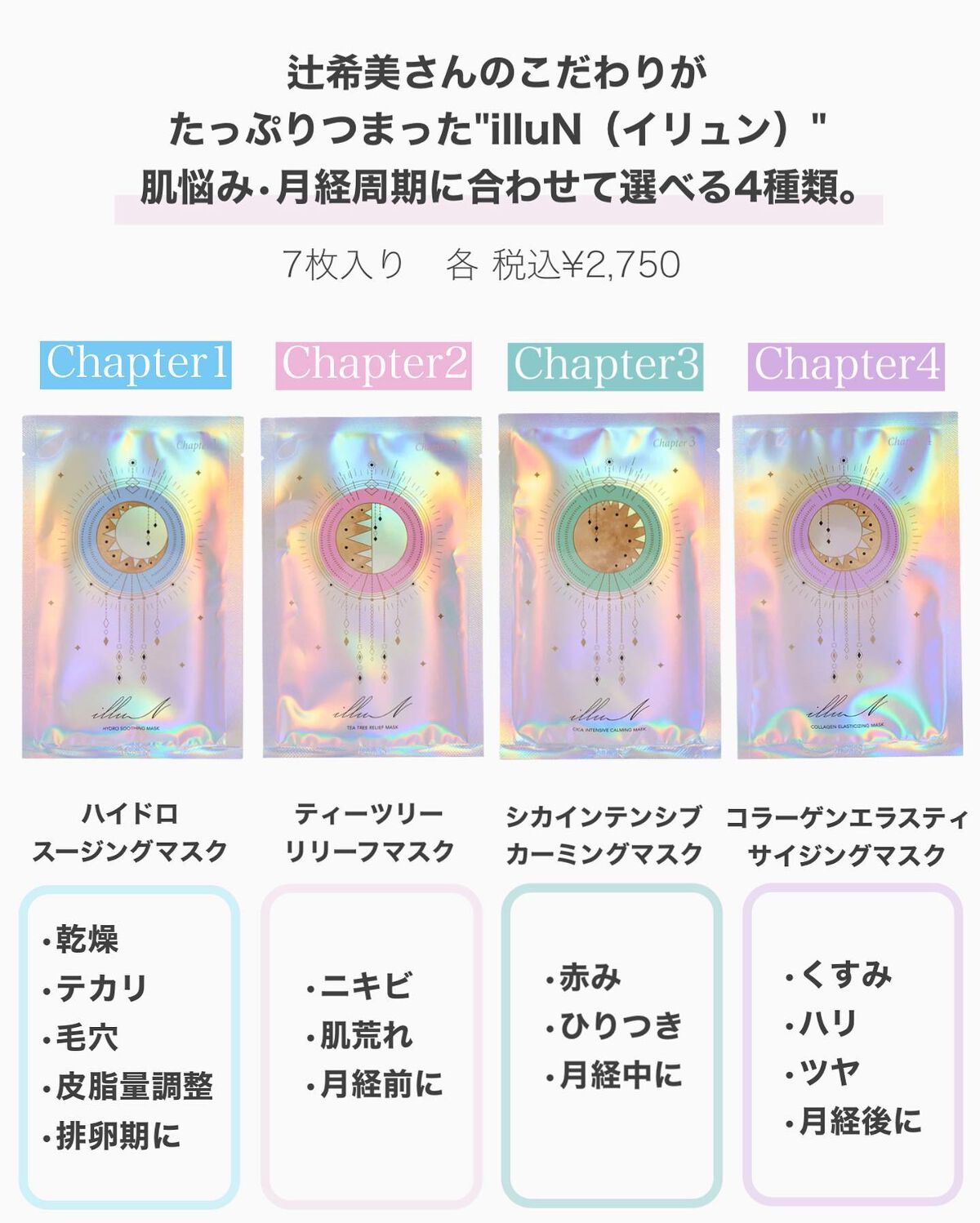 2年保証』 illuN イリュン フェイスパック チャプター3 2枚セット aob
