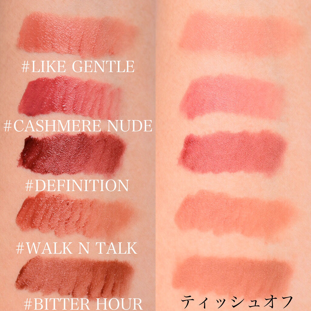 新色レビュー】3CE ベルベット リップティント｜3CEの人気色を比較