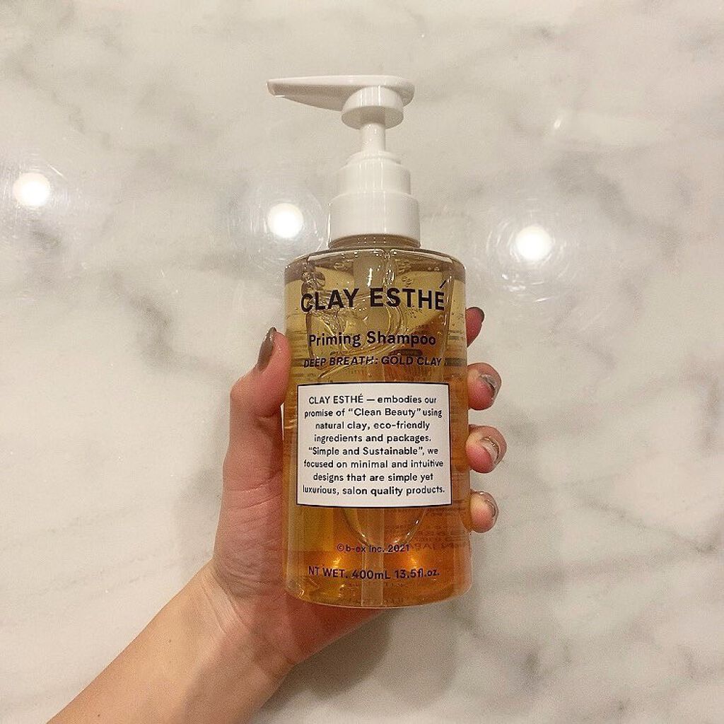 プライミングシャンプー/フォーティファイングヘアマスク ゴールドクレイ/クレイエステ/サロンシャンプーを使ったクチコミ（1枚目）