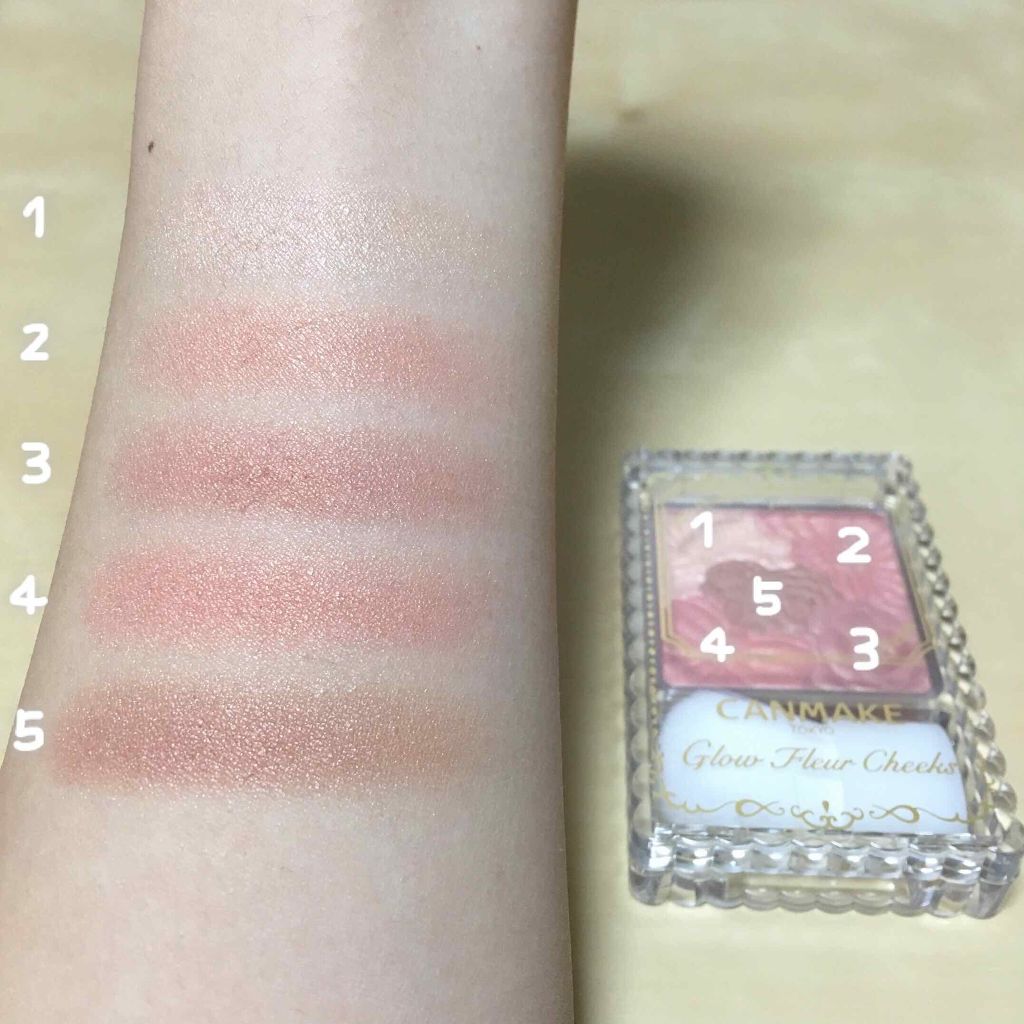 グロウフルールチークス/キャンメイク/パウダーチーク by ンジ