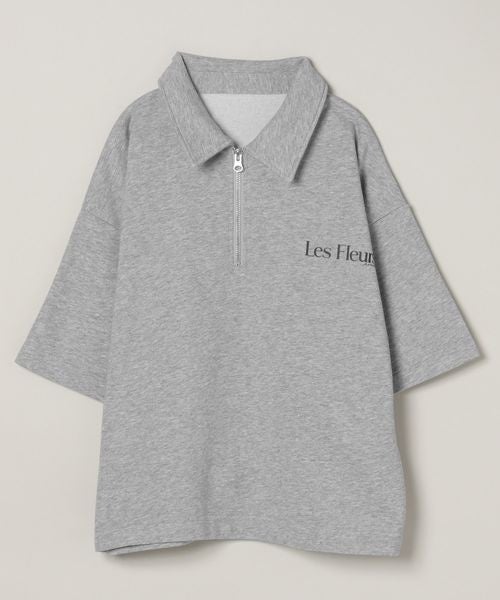 ハーフZIPミニウラケSS グレー