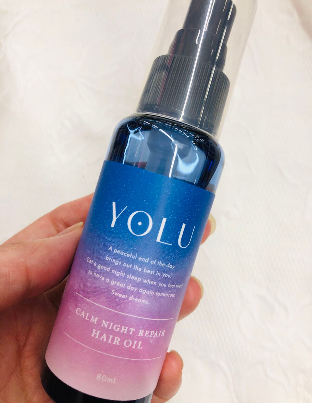 カームナイトリペアヘアオイル/YOLU/ヘアオイルを使ったクチコミ(1枚目)