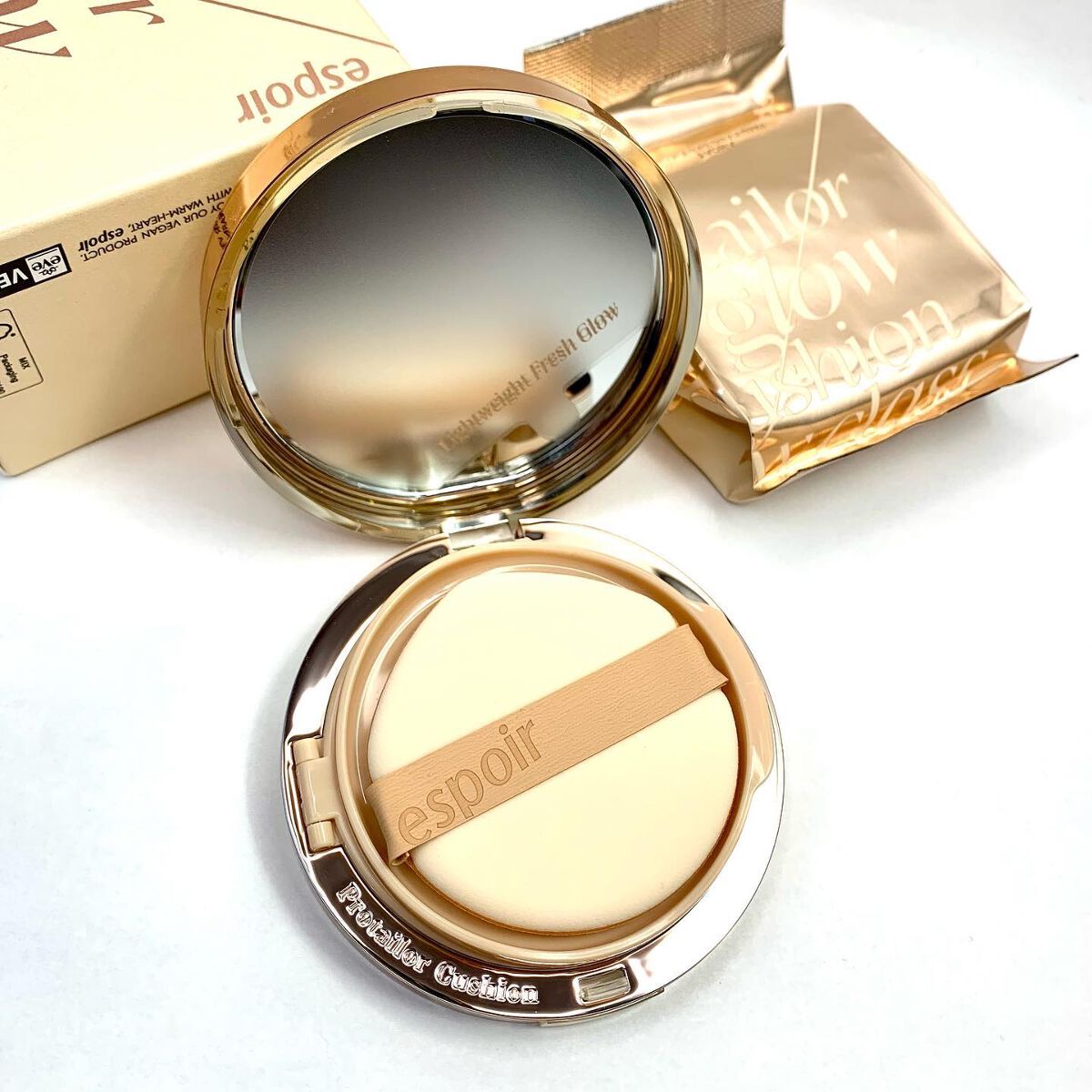 プロテーラービーグロウクッション ニュークラス/espoir/クッションファンデーションを使ったクチコミ（3枚目）