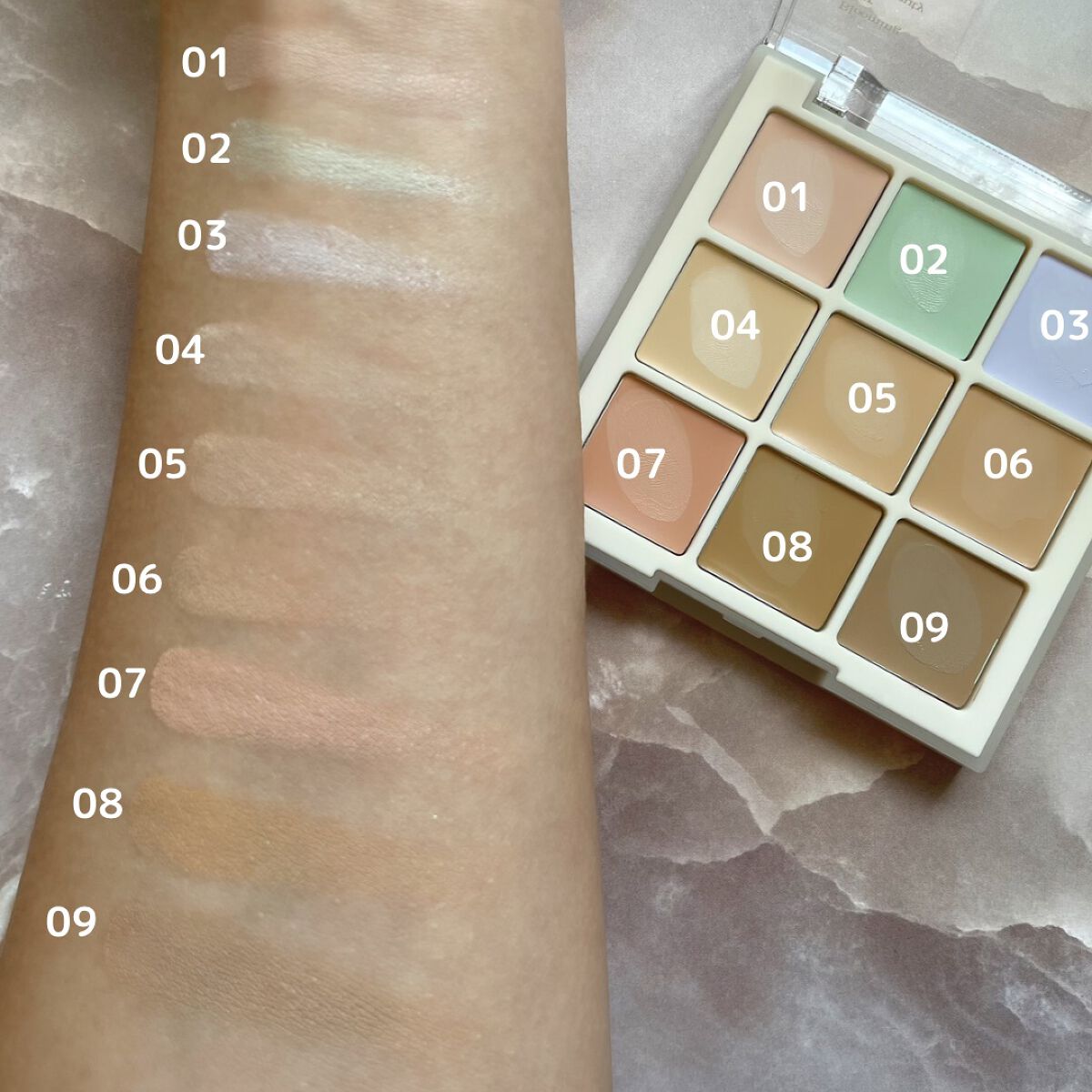 プロコンシーラーパレット/dasique/パレットコンシーラーを使ったクチコミ(3枚目)