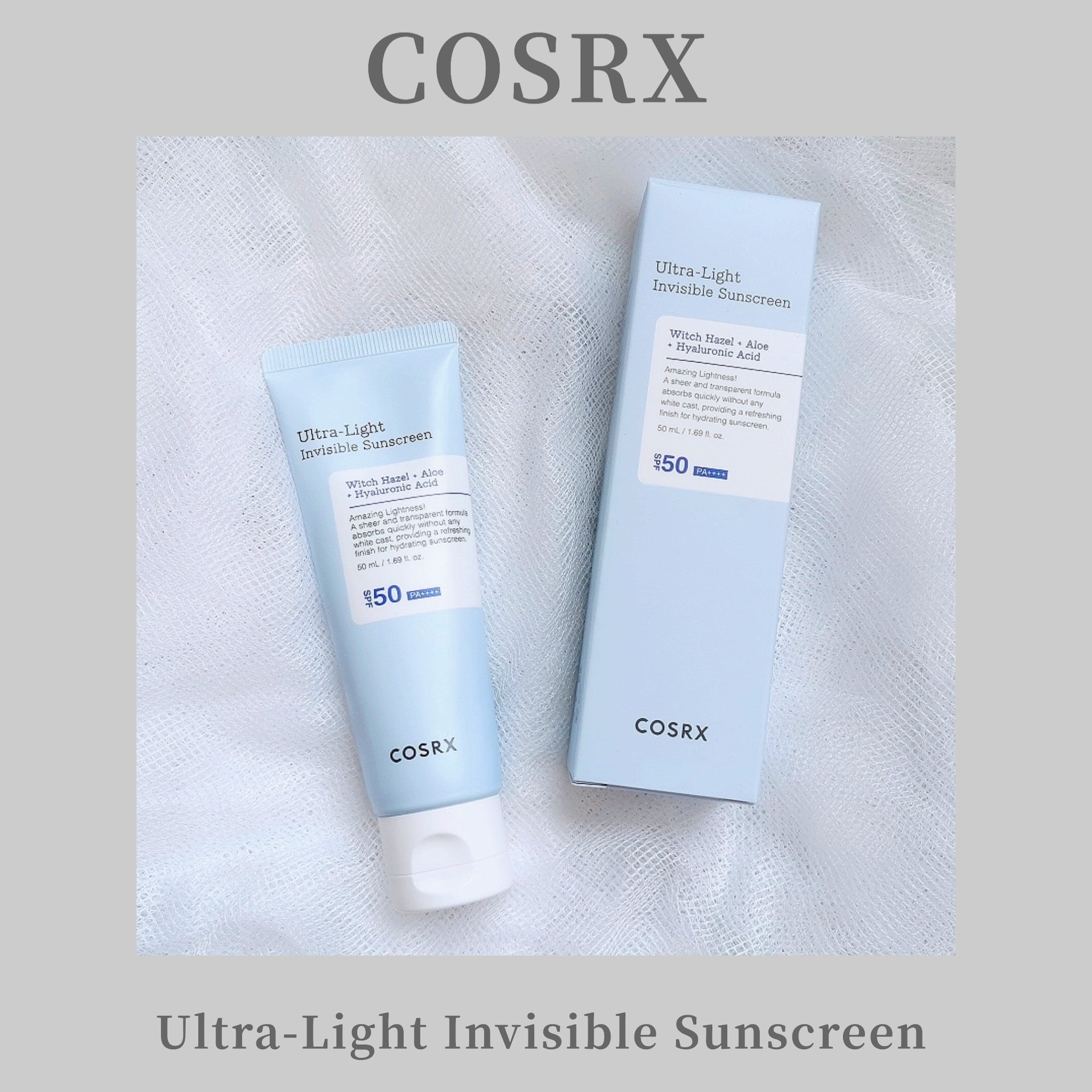 ウルトラライト透明UVクリーム/COSRX/日焼け止めクリームを使ったクチコミ（1枚目）