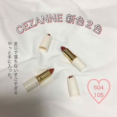 ラスティング リップカラーN/CEZANNE/口紅を使ったクチコミ（1枚目）