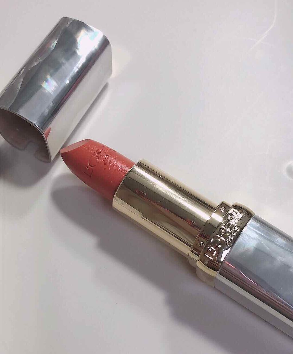 カラーリッシュ ルルージュ  ヌードナクレ コレクション/ロレアル パリ/口紅を使ったクチコミ(2枚目)