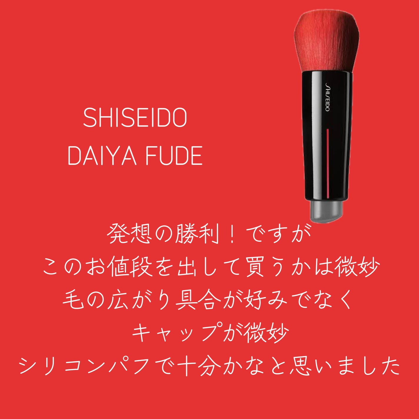 DAIYA FUDE フェイス デュオ/SHISEIDO/メイクブラシを使ったクチコミ(3枚目)