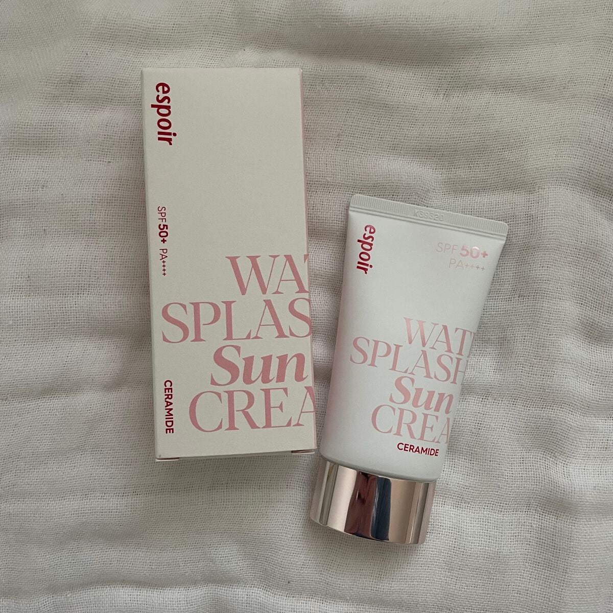 ウォータースプラッシュサンクリーム セラミド/espoir/日焼け止めクリームを使ったクチコミ(2枚目)