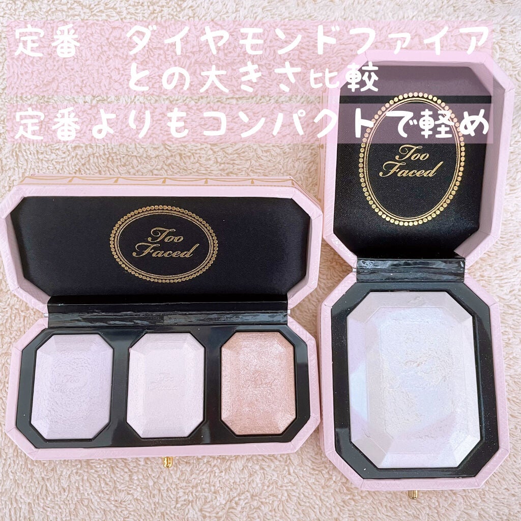 ~ダイヤモンドライト シリーズ~ マルチユース ハイライター トリオ/Too Faced/パウダーハイライトを使ったクチコミ(2枚目)