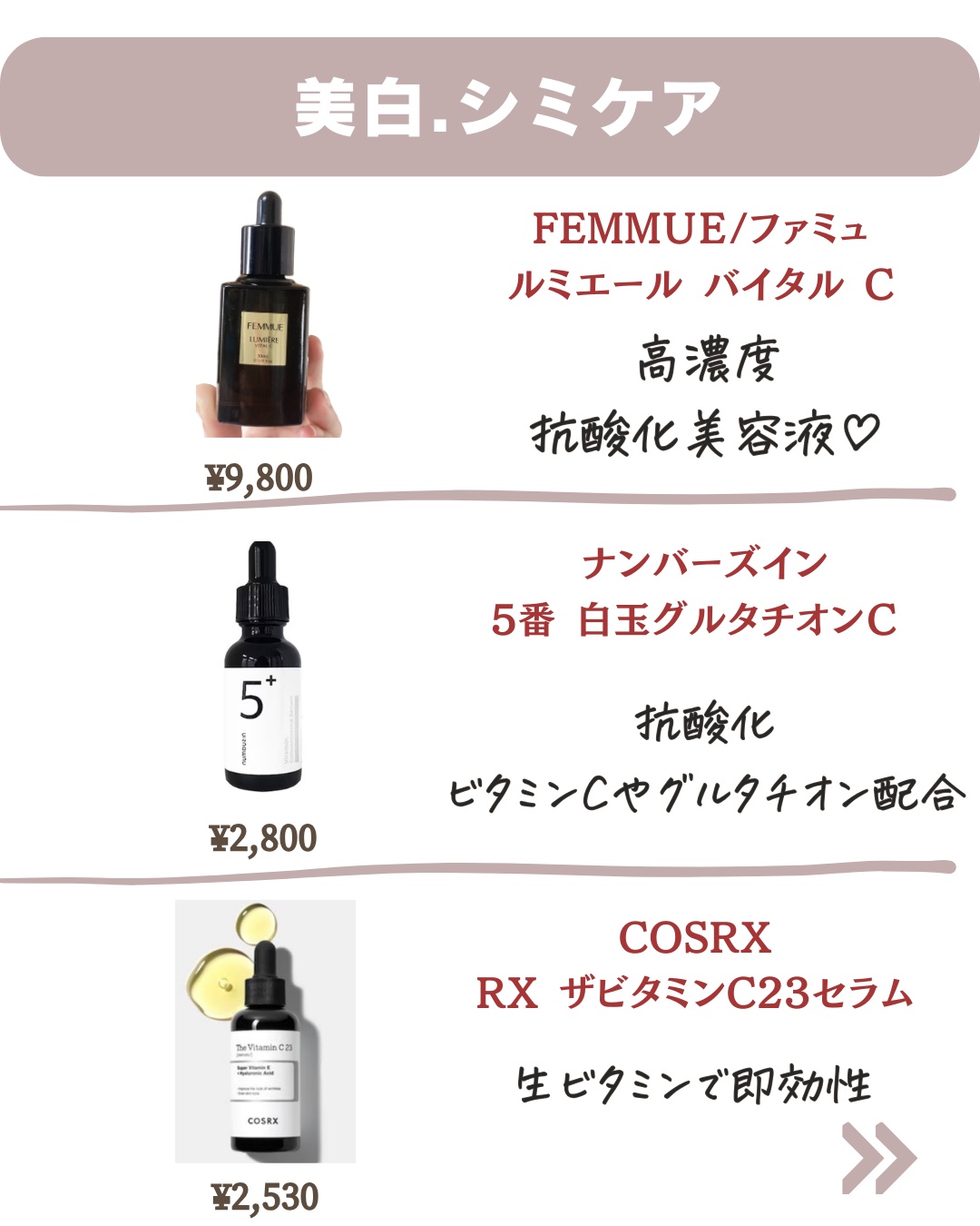 5番 白玉グルタチオンＣ美容液/numbuzin/美容液を使ったクチコミ（3枚目）