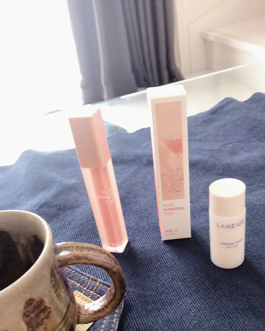 ブラーパウダーティント/EGLIPS/リップティントを使ったクチコミ（2枚目）