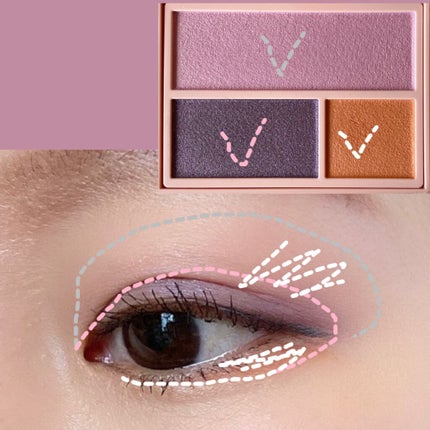 フーミー アイシャドウパレット/WHOMEE/アイシャドウパレットを使ったクチコミ(4枚目)