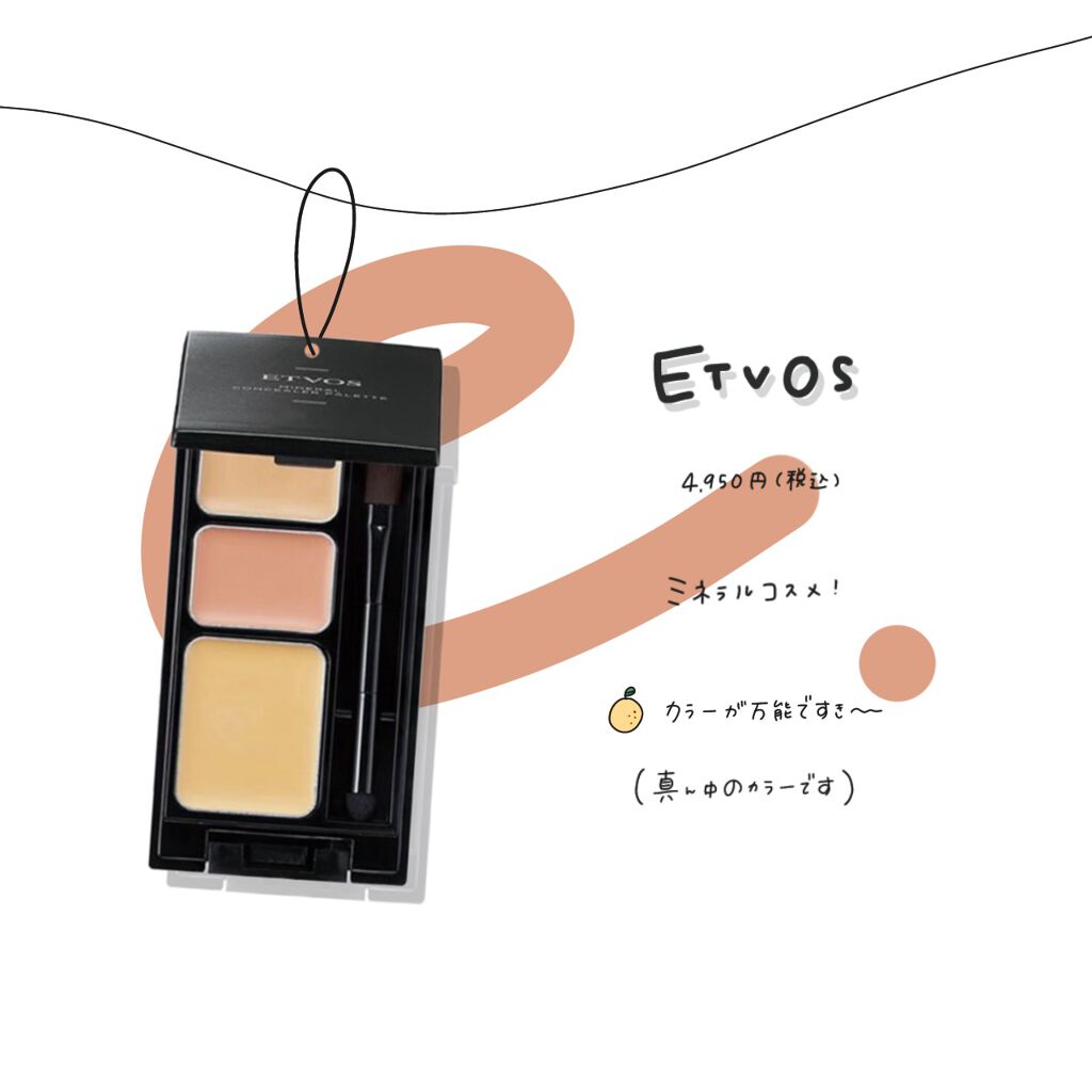 ミネラルコンシーラーパレット/エトヴォス/パレットコンシーラーを使ったクチコミ(1枚目)