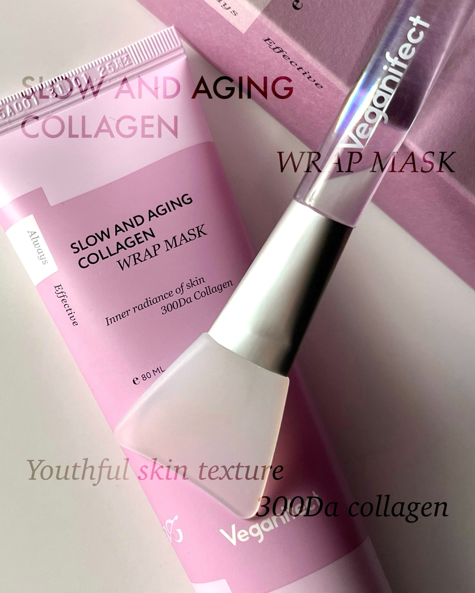 塗るマスクパック低分子コラーゲンマスク /Veganifect/洗い流すパック・マスクを使ったクチコミ（1枚目）