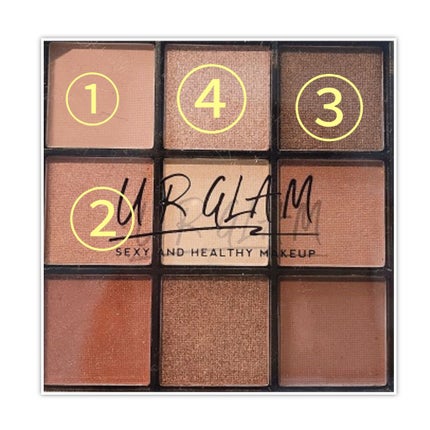 UR GLAM BLOOMING EYE COLOR PALETTE/U R GLAM/アイシャドウパレットを使ったクチコミ(2枚目)
