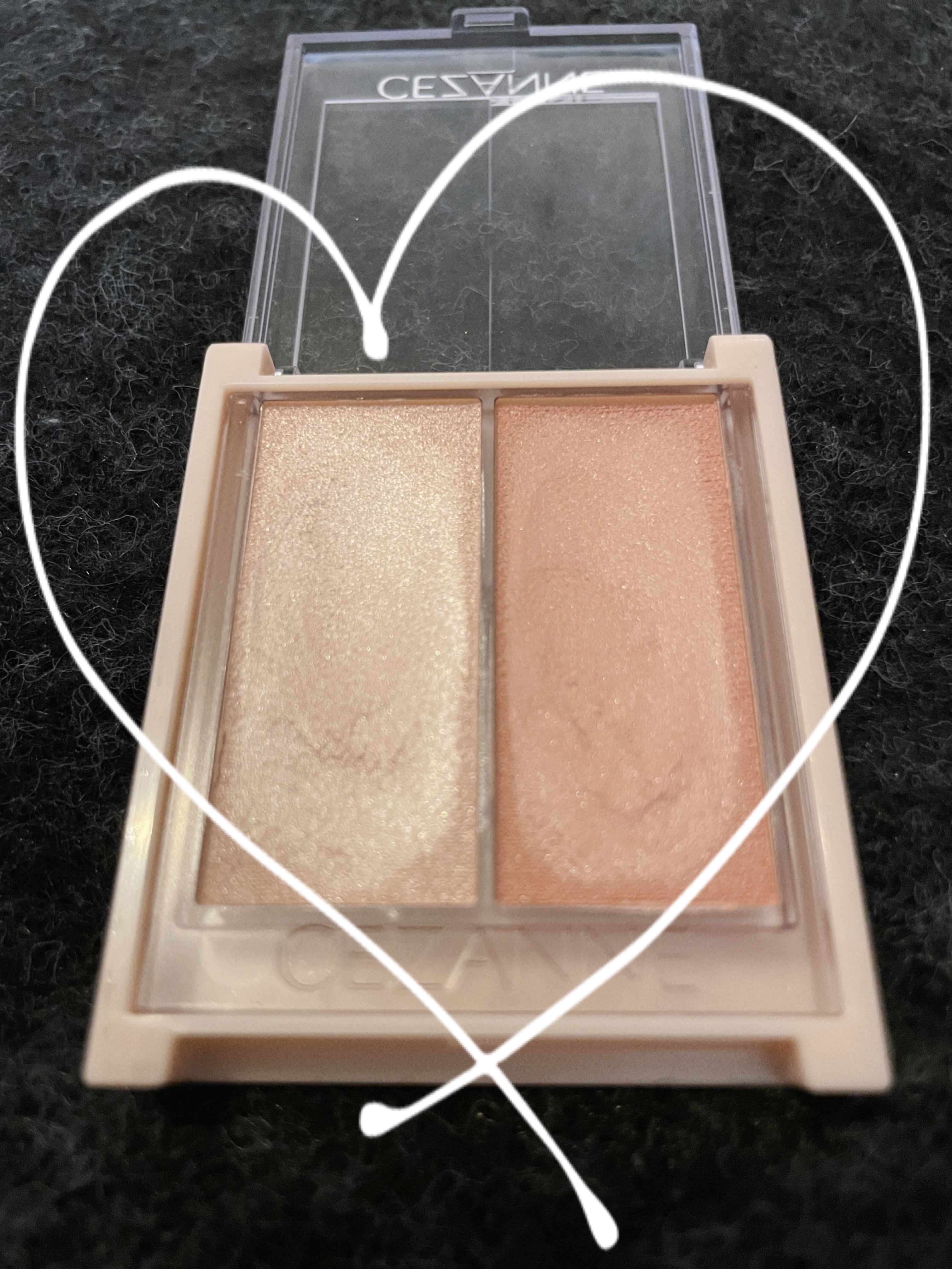 フェイスグロウカラー/CEZANNE/クリームハイライトを使ったクチコミ（1枚目）