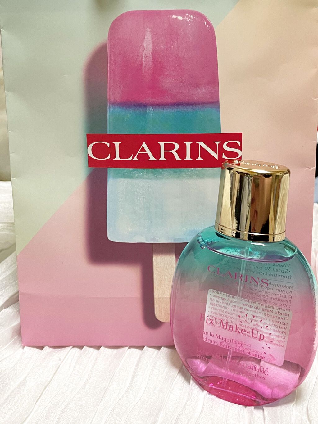 フィックス メイクアップ/CLARINS/ミスト状化粧水を使ったクチコミ（1枚目）