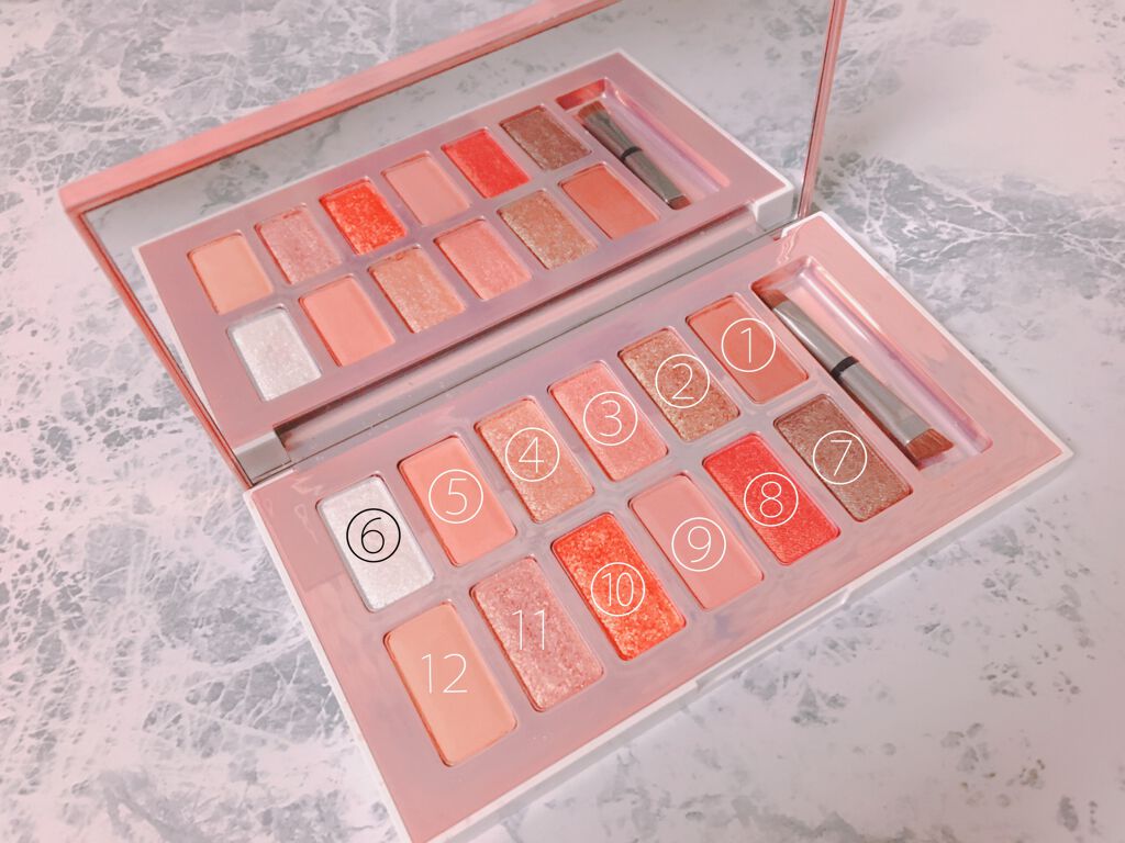 バレンタインボックス2 ピーチパレット/VAVI MELLO/アイシャドウパレットを使ったクチコミ（2枚目）