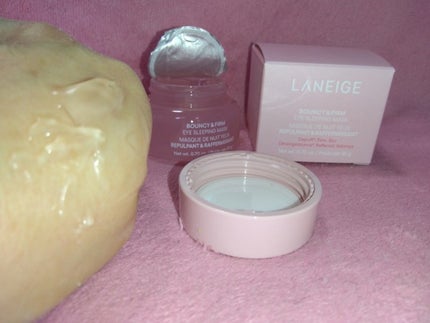 バウンシーアイスリーピングマスク/LANEIGE/アイケア・アイクリームを使ったクチコミ(1枚目)