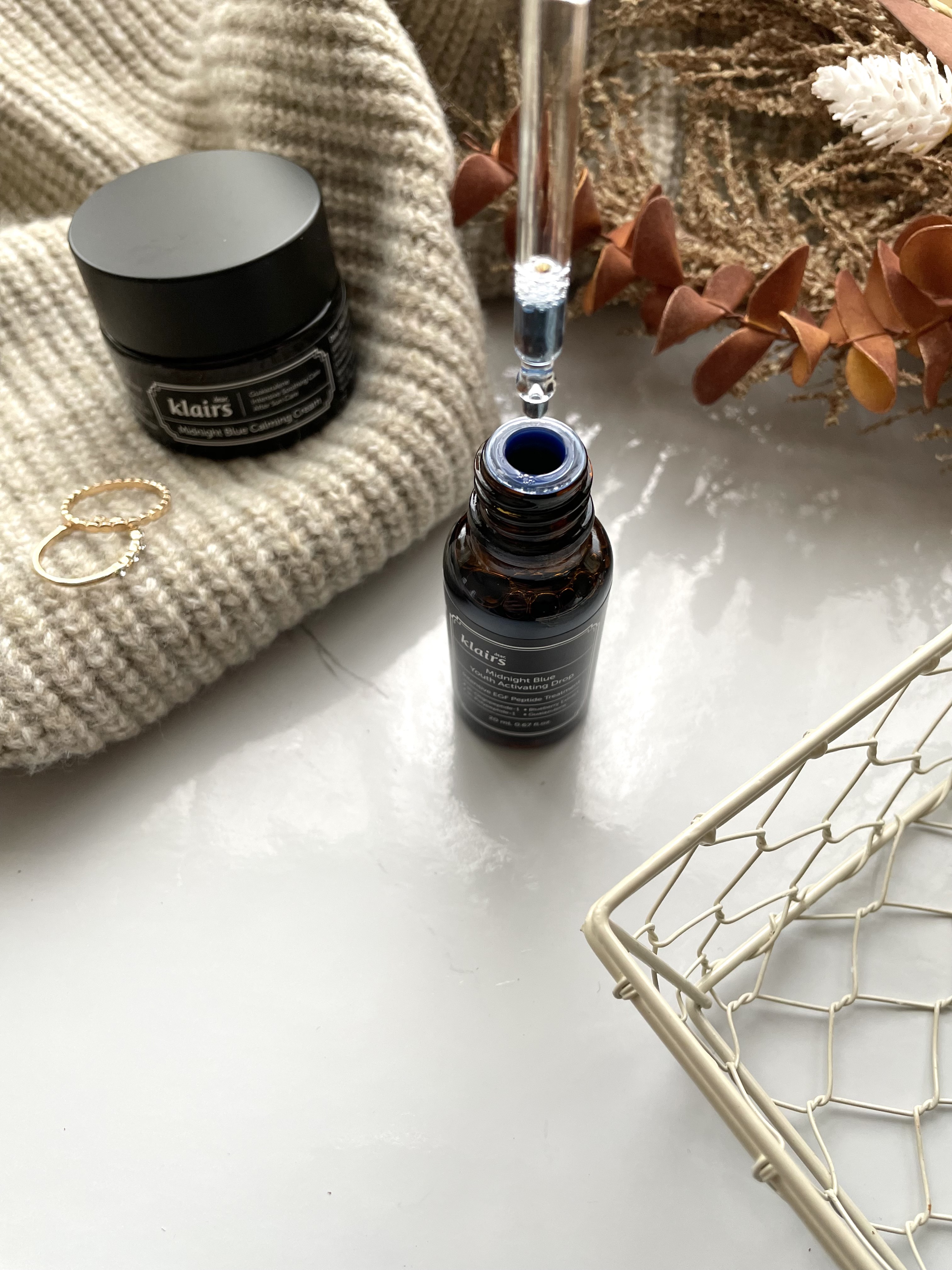 ミッドナイトブルーカーミングクリーム/Klairs/フェイスクリームを使ったクチコミ（2枚目）