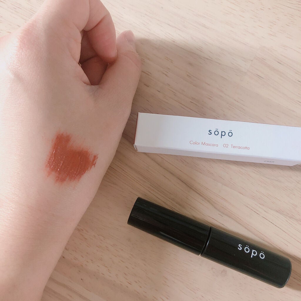 カラーマスカラ/sopo/マスカラを使ったクチコミ(3枚目)
