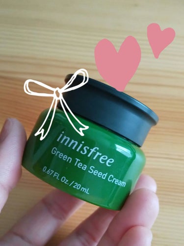 グリーンティーシード クリーム/innisfree/フェイスクリームを使ったクチコミ（1枚目）