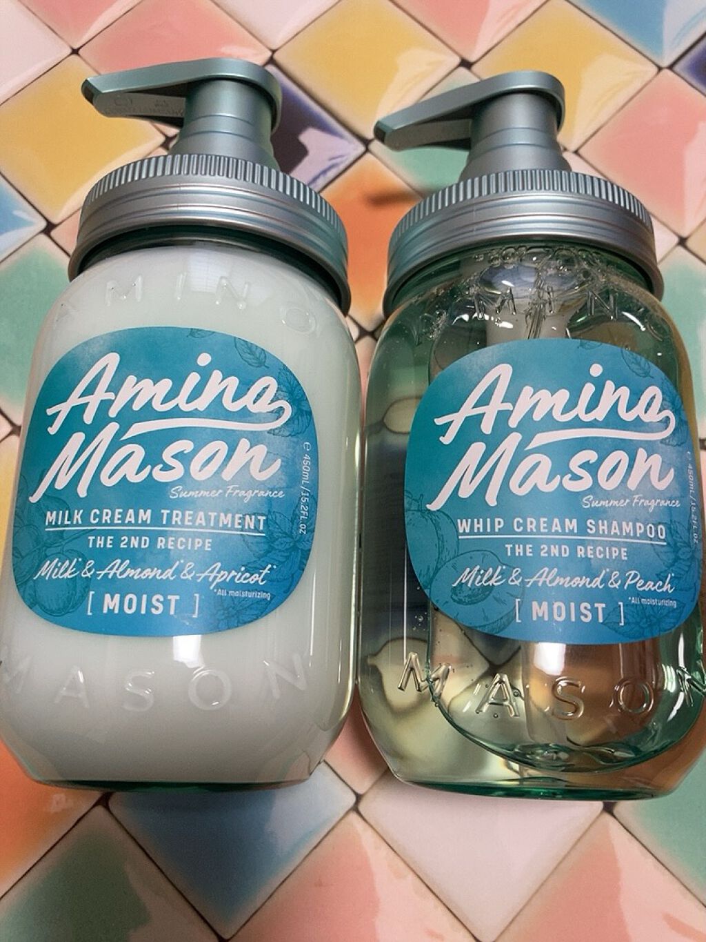 ディープモイスト シャンプー&ヘアトリートメント ミニマスクパック付 ミント限定キット2020/アミノメイソン/その他キットセットを使ったクチコミ(2枚目)