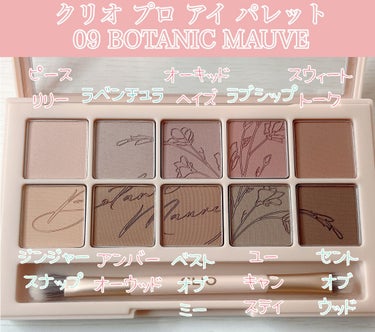 プロ アイ パレット 09 BOTANIC MAUVE(AD)/CLIO/アイシャドウパレットを使ったクチコミ（3枚目）