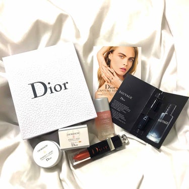 ディオール アディクト ラッカー プランプ 638 サンセット レッド/Dior/リップグロスを使ったクチコミ（1枚目）