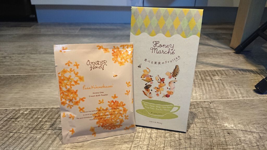 ワンダーハニー　とろとろふんわりクリームバス ピュアキンモクセイ/VECUA Honey/炭酸系入浴剤を使ったクチコミ（1枚目）