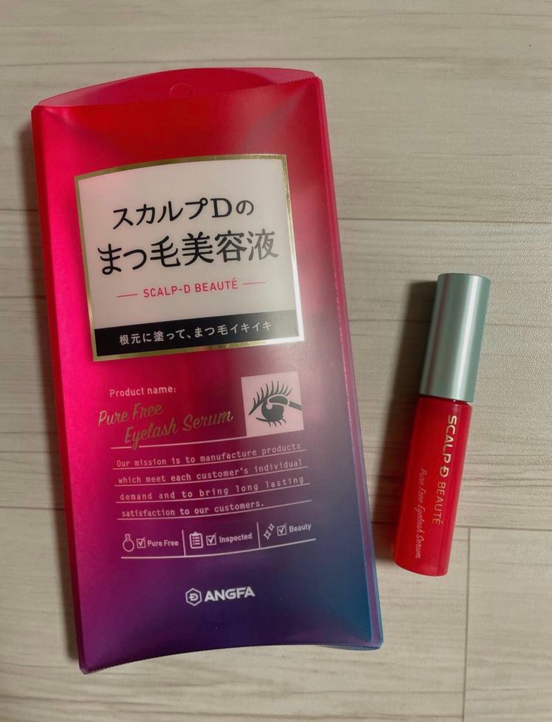 スカルプD ボーテ ピュアフリーアイラッシュセラム/アンファー(スカルプD)/まつげ美容液を使ったクチコミ(1枚目)