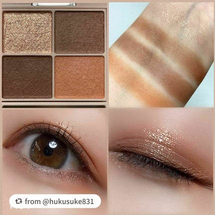 シルキースフレアイズ(マットタイプ)/キャンメイク/アイシャドウパレットを使ったクチコミ(4枚目)