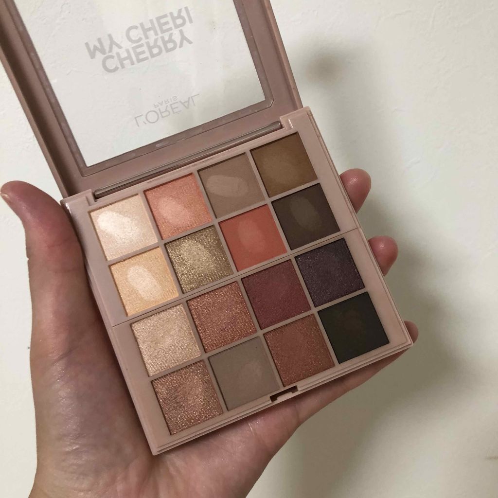 アイシャドウ メガパレット 01 CHERRY MY CHERI/ロレアル パリ/アイシャドウパレットを使ったクチコミ（2枚目）